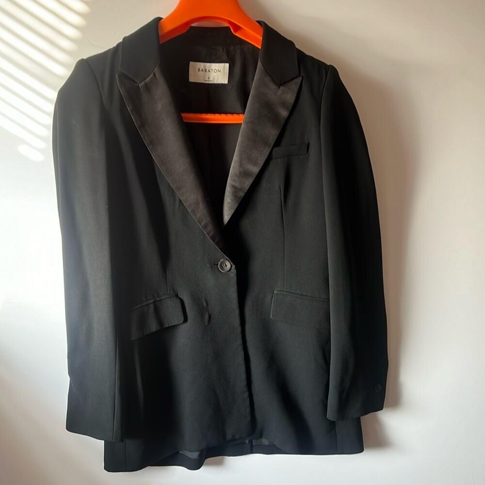 ARITIZA BABATON YATES TUXEDO‎ JACKET BLAZER IN BLACK SIZE 2
